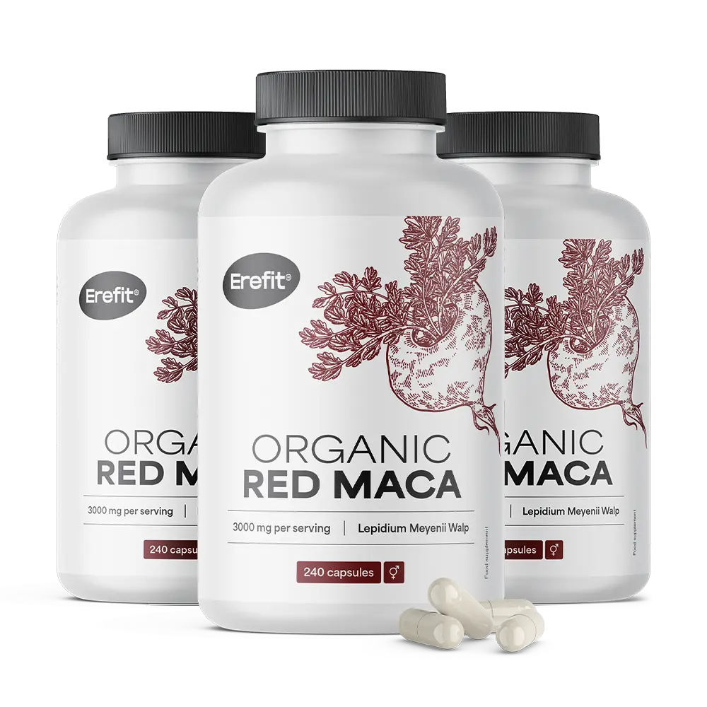 BIO Rote Maca 3000 mg mit natürlichem Vitamin C.