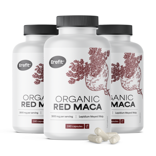 3x Rote Maca 3000 mg, zusammen 720 Kapseln